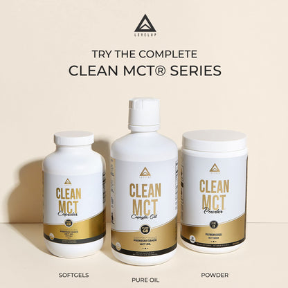 LevelUp Clean MCT Oil - 100% Caprylic C8 for Energy, Focus, Weight Management LevelUpBuy Supplements Australia