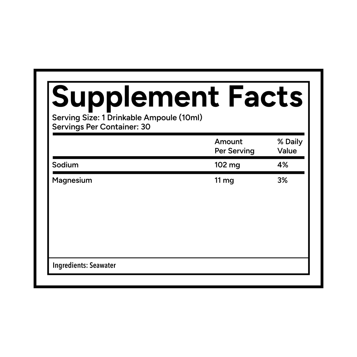 Quicksilver Scientific Original Quinton Hypertonic Solution - Sea Water Hydration - Liquid Minerals with Electrolytes for Muscle Recovery, Stamina+Mineral Replenishment (30 Single Serving Glass Vials) Quicksilver ScientificBuy Supplements Australia