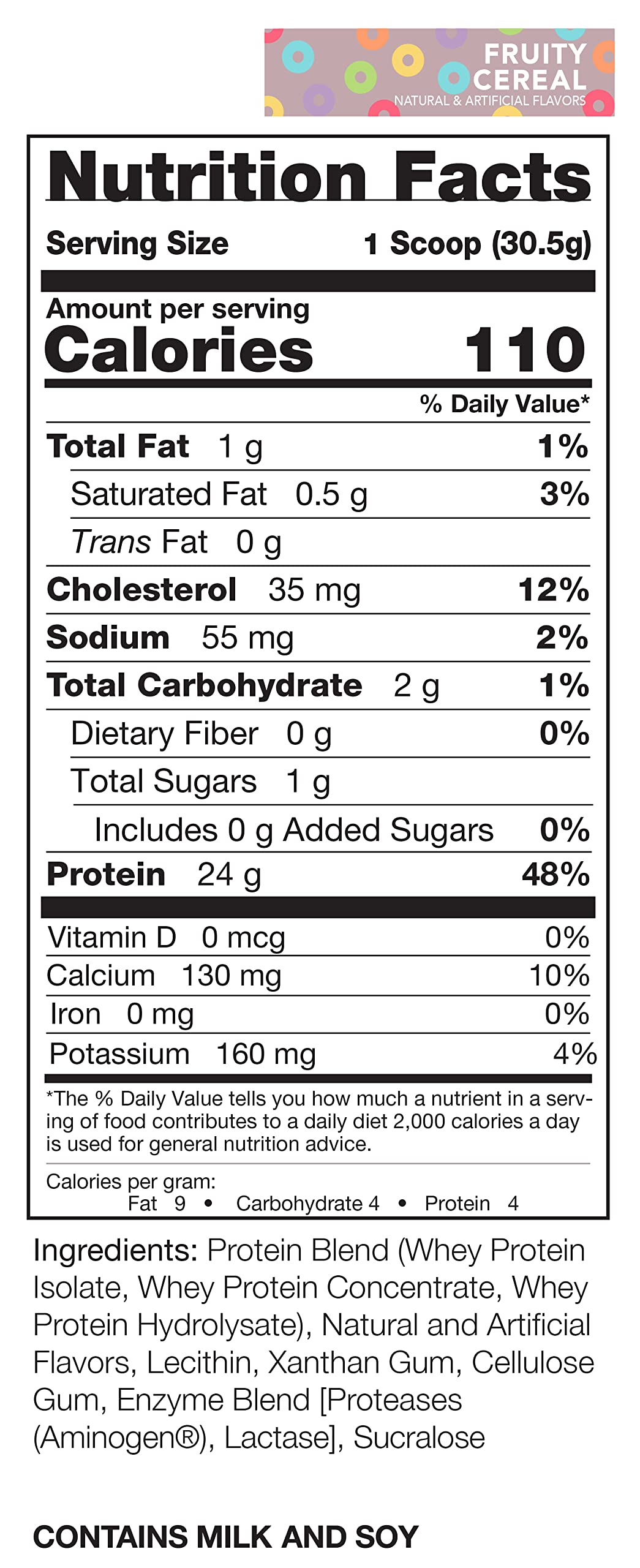 Rivalus Rivalwhey – Fruity Cereal 2lb - 100% Whey Protein, Whey Protein Isolate Primary RivalusBuy Supplements Australia
