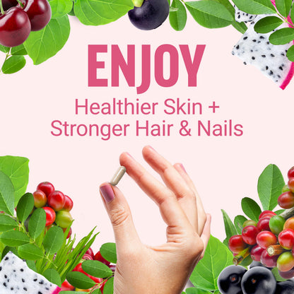 Force Factor Collagen Boosting Superfoods, Vegan Collagen Booster with Hyaluronic Acid, Biotin, Bamboo, Amino Acids & Vitamins for Hair, Skin, and Nails, Strengthener and Skin Supplement, 60 Capsules Force FactorBuy Supplements Australia