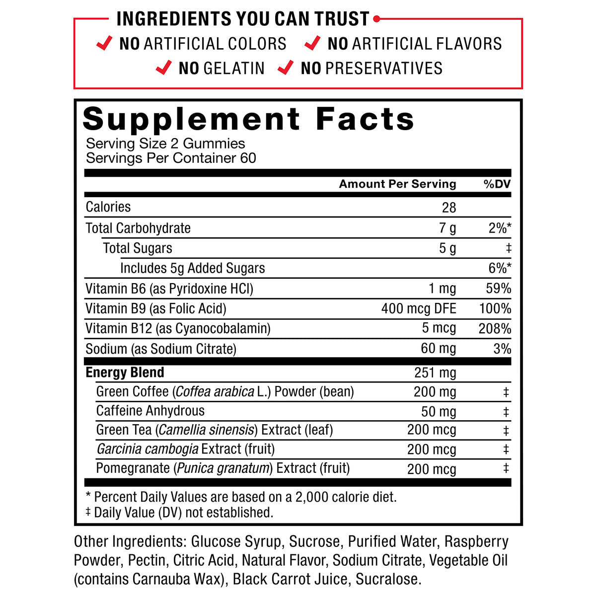 Force Factor LeanFire Thermo Gummies with B12 Vitamins, Caffeine, & Green Coffee Bean Force FactorBuy Supplements Australia