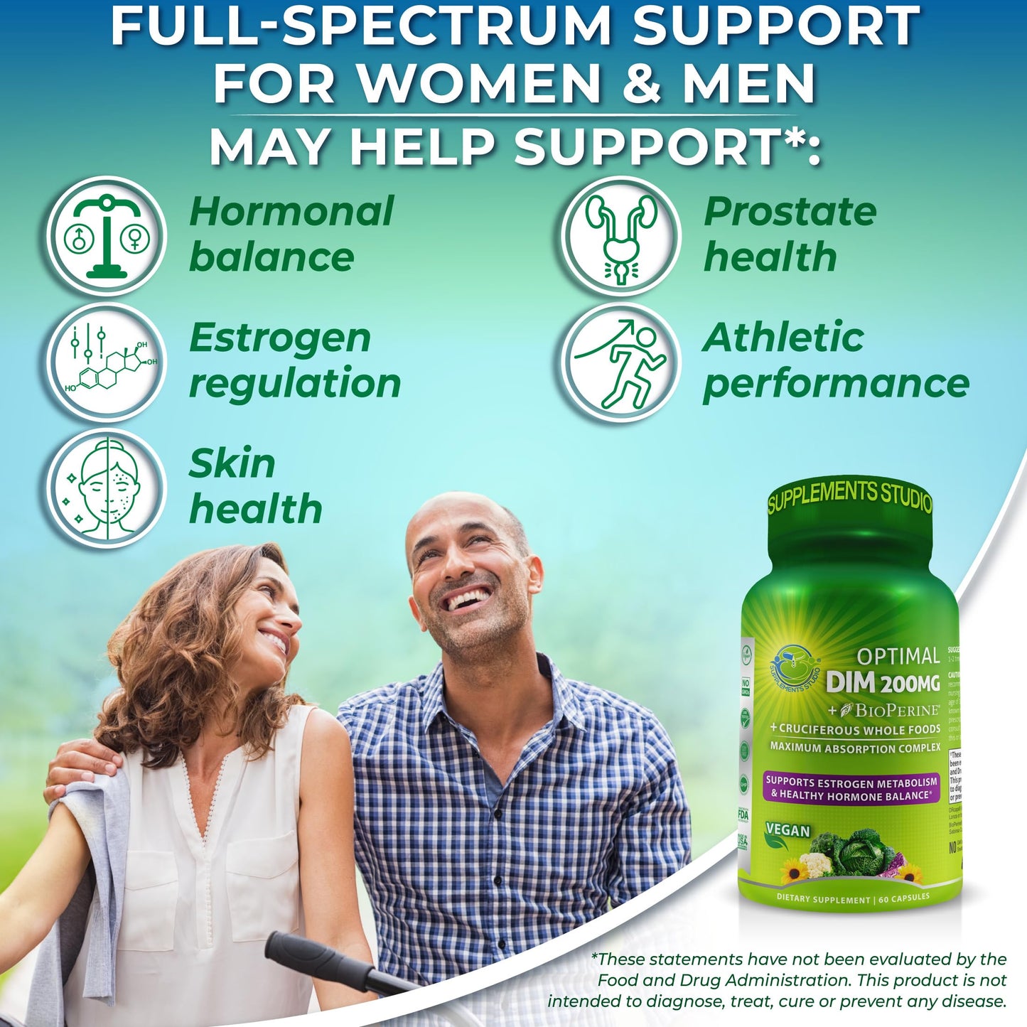 Optimal DIM 200mg Supplement for Women and Men - Made with Organic Whole Foods - Estrogen & Hormone Balance Support Diindolylmethane Complex - Maximum Absorption Delayed-Release Capsules - 60 Count SUPPLEMENTS STUDIOBuy Supplements Australia