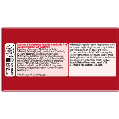 Bassetts Vitamins Adults Multivitamins, 60 Pastilles Bassetts VitaminsBuy Supplements Australia