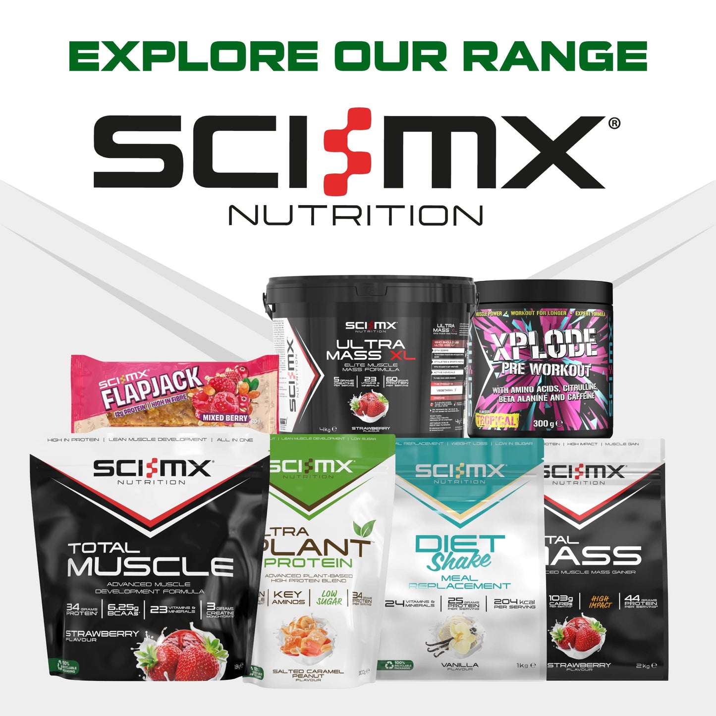 SCI-MX Pro-V Gain - 100% Vegan Vanilla Flavour Soy Protein Powder Isolate + B12 + Magnesium SCI-MXBuy Supplements Australia