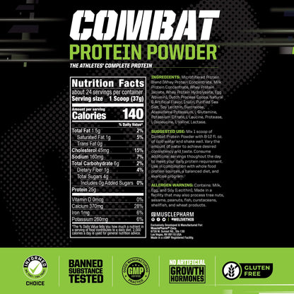 Muscle Pharm Combat Protein Powder, Fuels Muscles for Productive Workouts, 5 Protein Muscle PharmBuy Supplements Australia