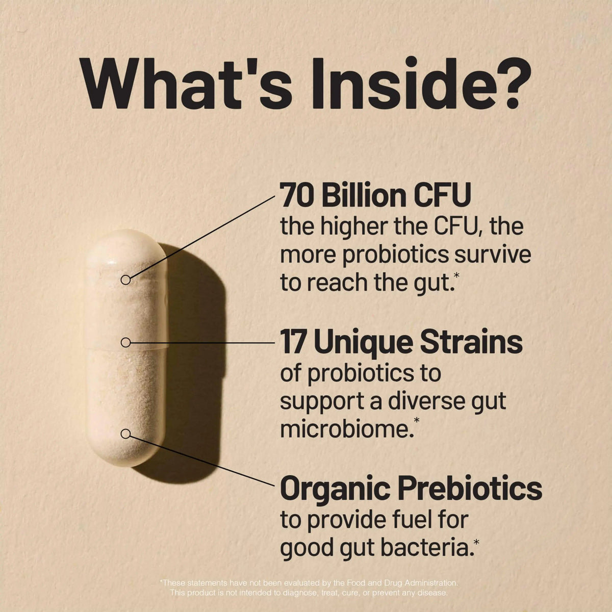 NatureWise Probiotics 70 Billion CFU - 17 Strains + Organic Prebiotics - Immune, Digestive & Gut Health Support for Women & Men - Vegetarian, Gluten-Free, Non-GMO - 60 Capsules[2-Month Supply] NatureWiseBuy Supplements Australia