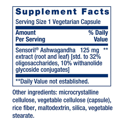 Life Extension Optimized Ashwagandha - Stress Management Supplement for a Healthy Stress Response, Focus, Memory, Stress Relief - Vegetarian, Gluten-Free, Non-GMO, 60 Capsules Life ExtensionBuy Supplements Australia