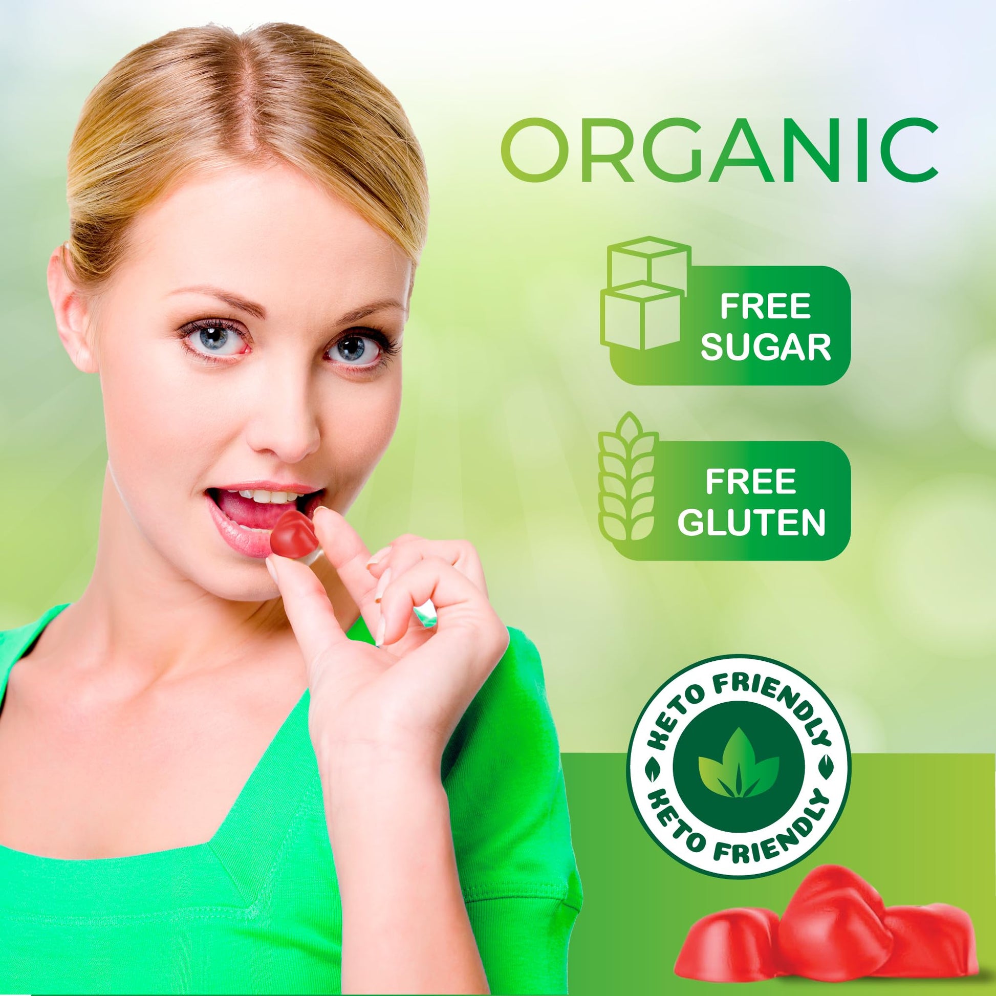 Organic Keto ACV Gummies for Advanced Weight Loss Fat Burn - Sugar Gluten Free Apple Newline LabBuy Supplements Australia