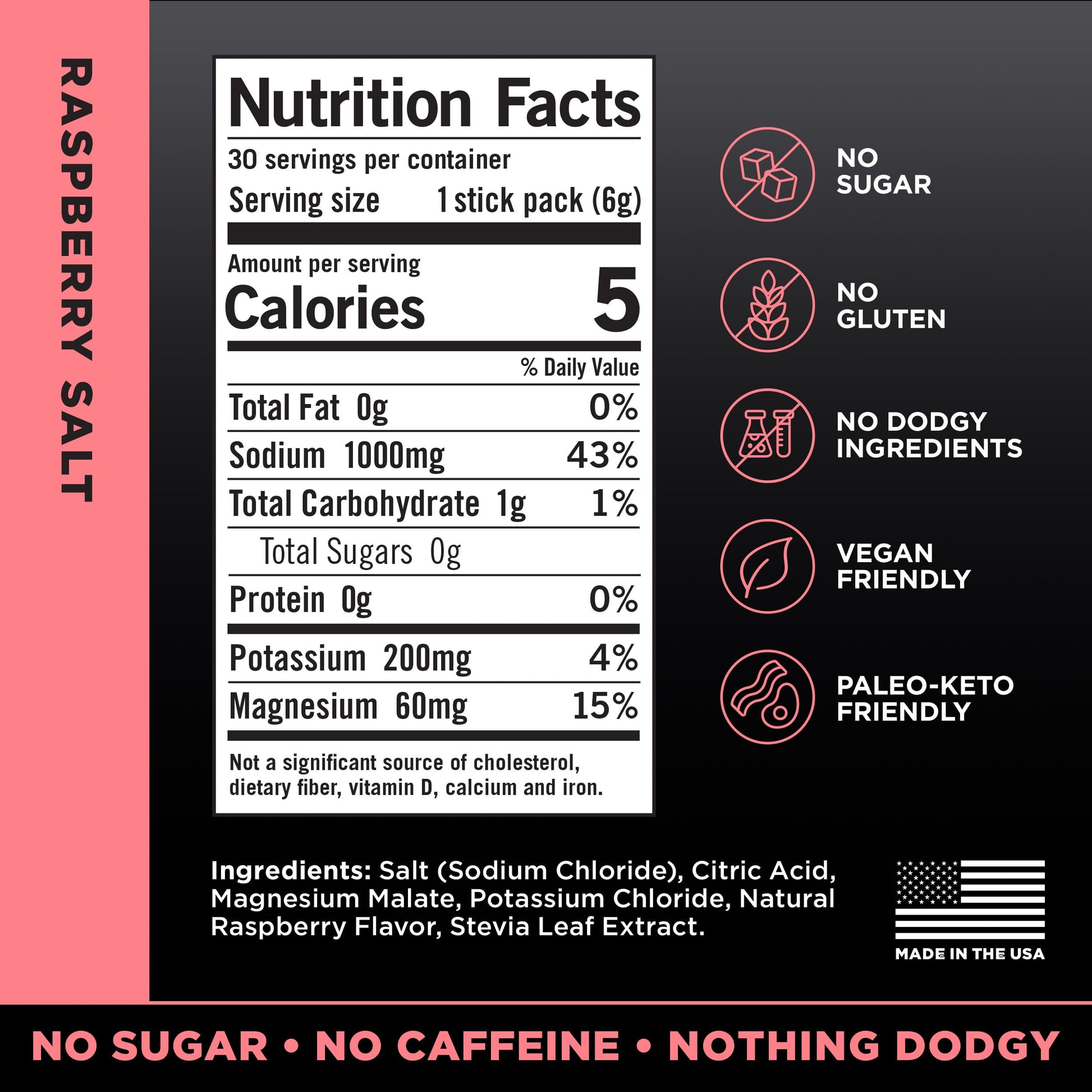 LMNT Zero Sugar Electrolytes - Raspberry Salt | Drink Mix | 30-Count Drink LMNTBuy Supplements Australia