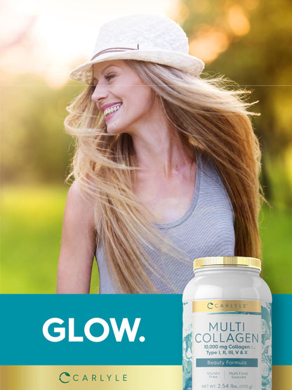 Carlyle Multi Collagen Peptides Powder 40 oz | Type I, II, III, V, X | Supplement Blend with Protein | Multi Food Sourced | Non-GMO, Gluten Free Carlyle buy supplements Au