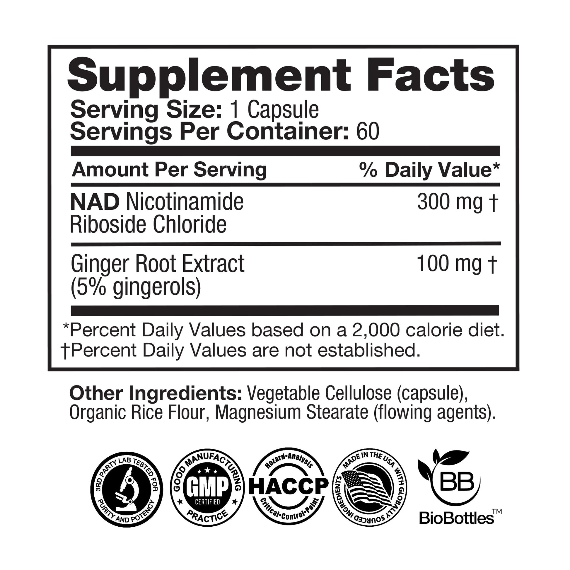 Feelgood Company NAD+ Supplement - Anti-Aging & Cellular Energy Support - Supports Energy, Cognitive Function & Cellular Health - 60 Capsules - NAD+ Precursor FeelGood SuperfoodsBuy Supplements Australia