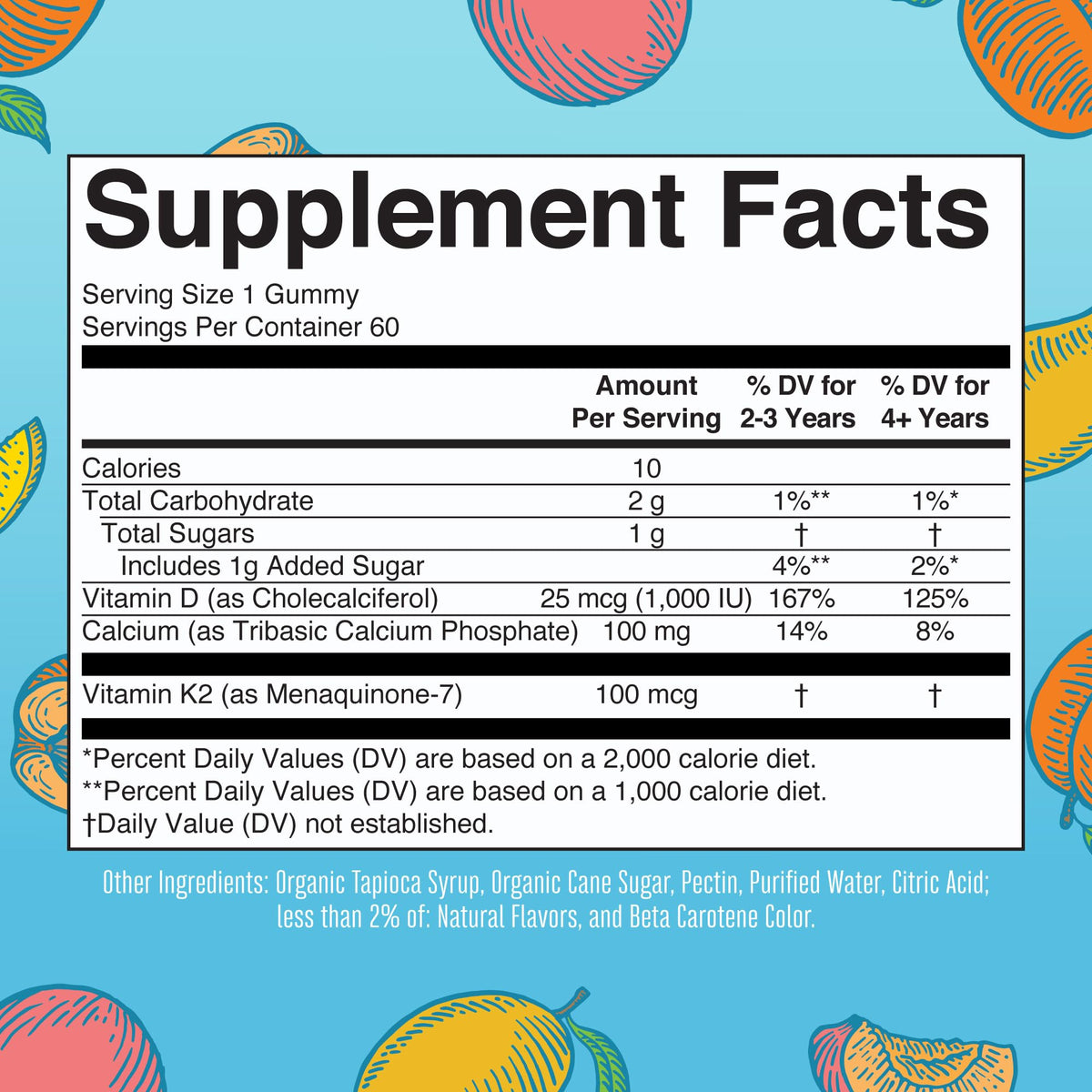 MaryRuth Organics Calcium with Vitamin D & Vitamin K2, 2 Month Supply, Calcium Supplement Supports Bone Health & Joint Support, with Vitamins D3 K2 Gummies, Vegan, Non-GMO, Gluten Free, 60 Count MARYRUTH'SBuy Supplements Australia