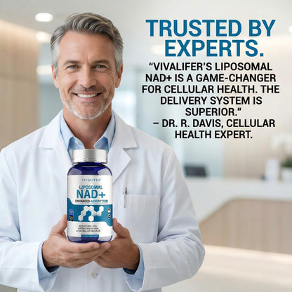 Liposomal NAD+ Supplement 750mg - 120 Capsules NMN Alternative Superior Absorption & Bioavailability -True Nicotinamide Adenine Dinucleotide for Cellular Energy, DNA Repair Support & Healthy Aging DQQIBuy Supplements Australia