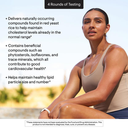 THORNE - Red Yeast Rice (Formerly Choleast-900) - Supports Healthy Cholesterol Levels Already in a Normal Range, Heart Health & Blood Pressure* - Gluten-Free, Dairy-Free - 120 Capsules THORNEBuy Supplements Australia