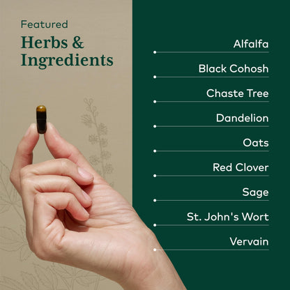 GAIA HERBS PRO Female Support Formula - Supports Healthy PMS & Menopause Fluctuations with Alfalfa Leaf, Black Cohosh Root Extract, Dandelion Root & More* - Vegan - 60 Liquid Phyto-Caps (60 Servings) Gaia Herbs PROBuy Supplements Australia