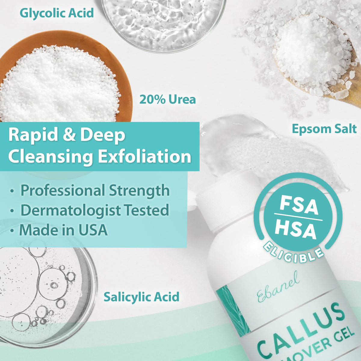 Ebanel Bundle of Callus Remover Gel and Antifungal Treatment Ebanel buy supplements Au