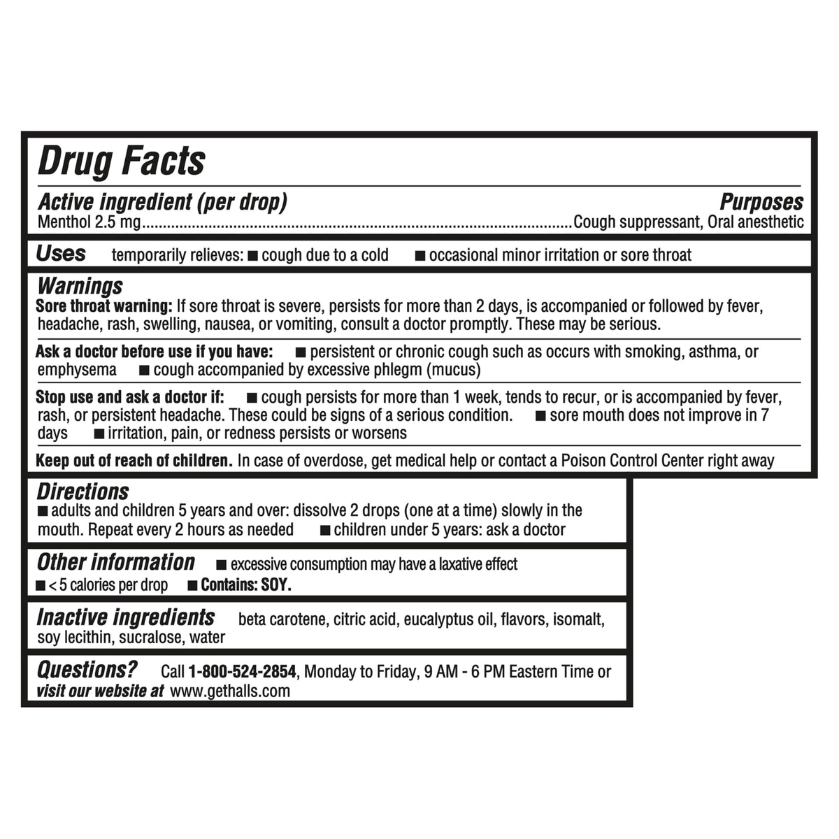 Halls Minis Honey Lemon Flavor Sugar Free Cough Drops, 48 Drops HALLS buy supplements Au