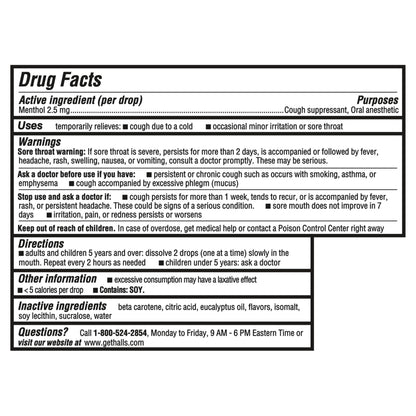 Halls Minis Honey Lemon Flavor Sugar Free Cough Drops, 48 Drops HALLS buy supplements Au
