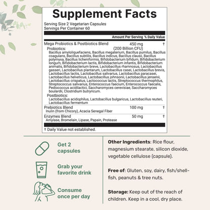 Micro Ingredients Probiotics 200 Billion CFU, 120 Veggie Capsules | Mega Probiotics for Men & Women | 40 Strains with Prebiotics, Postbiotics & Digestive Enzymes | Gut, Immune & Digestive Health Micro IngredientsBuy Supplements Australia