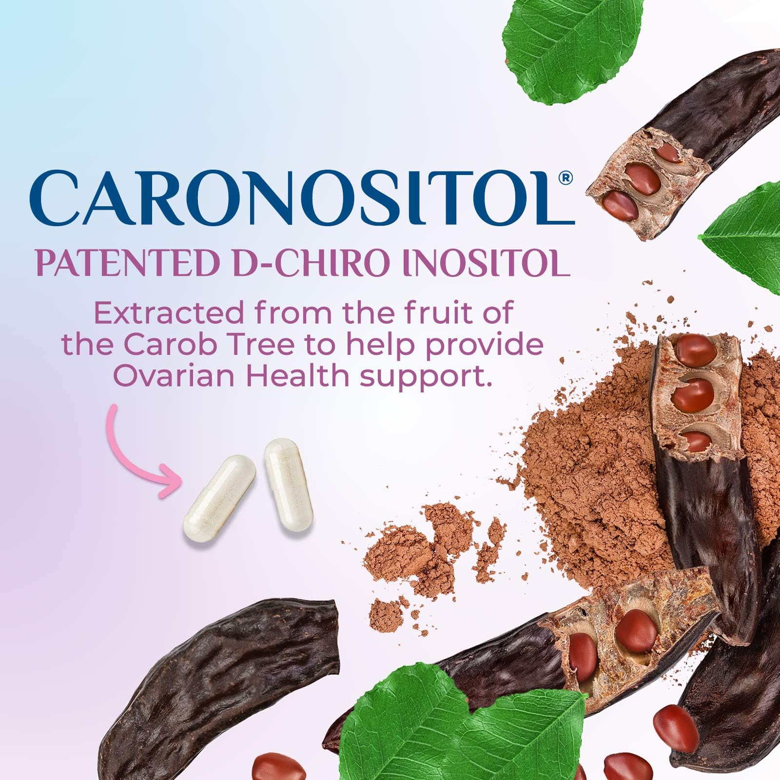 Myo-Inositol & D-Chiro Inositol 1025mg - 40:1 Ideal Ratio for Ovarian Support, Vegan Myo & D Chiro Supplement for Women's Natural Balance and Hormone Support, Vitamin B8, Non-GMO - 120 Capsules Nature's GlowBuy Supplements Australia