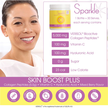 Hydrolyzed Collagen Powder - Sparkle Skin Boost Plus (Tropical Coconut Pineapple) Sparkle CollagenBuy Supplements Australia