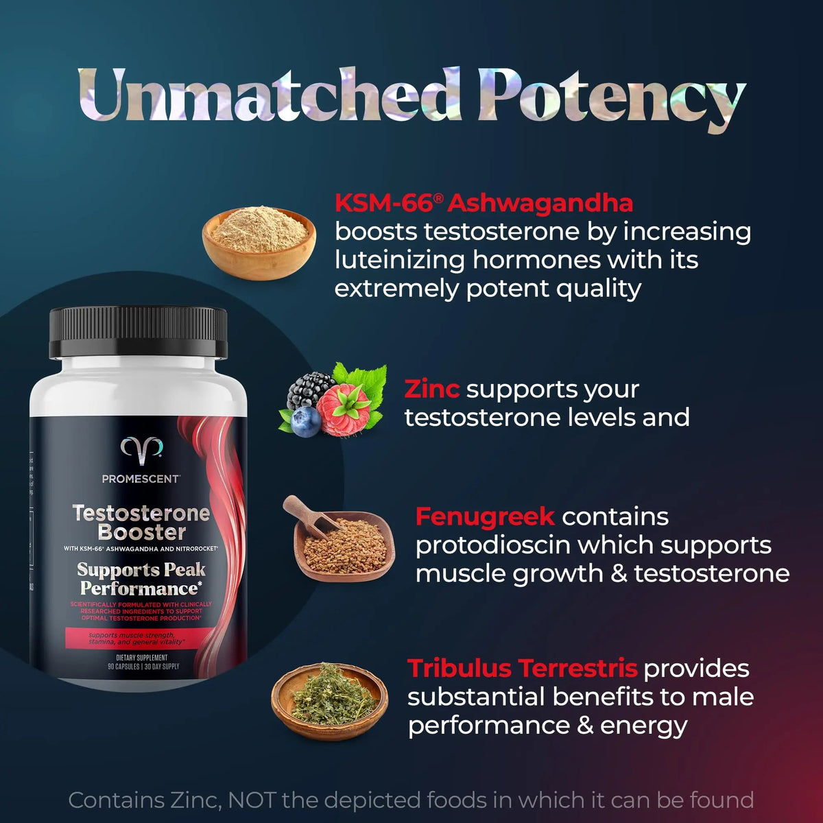 Promescent Testosterone Booster for Men Supplement w/Tongkat Ali (LongJack), KSM-66 Ashwagandha, Goat Weed, Fenugreek & Tribulus Terrestris, Supports Natural Energy, Stamina & Strength, 90 Capsules Promescent buy supplements Au