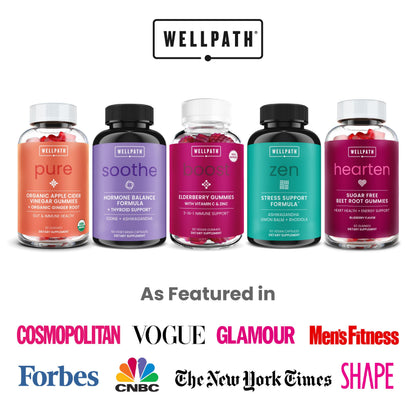 WellPath Soothe Cortisol Manager - Cortisol Supplements for Women with KSM-66® Ashwagandha & L-Theanine - Stress Support, Detox - 11-in-1 Complex, Vegan, Made in USA, Non-GMO, 60 Ct WellPathBuy Supplements Australia