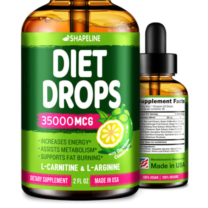SHAPELINE Weight Loss Drops - Diet Drops 1 Fl Oz & 2 Fl Oz - Made in The USA - Appetite SHAPELINEBuy Supplements Australia