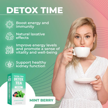 Total Tea Slimming Detox Tea for a Healthy Weight Support - Caffeine Free - Herbal Total TeaBuy Supplements Australia