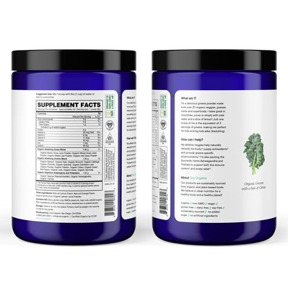 Ora Organic Greens Powder - Vegan, Gluten-Free, Organic Super Greens Drink for Energy and Detox | Antioxidants & Adaptogenic Herbs | 20+ Superfood Greens Blend - Citrus Flavor, 30 Servings Ora OrganicBuy Supplements Australia