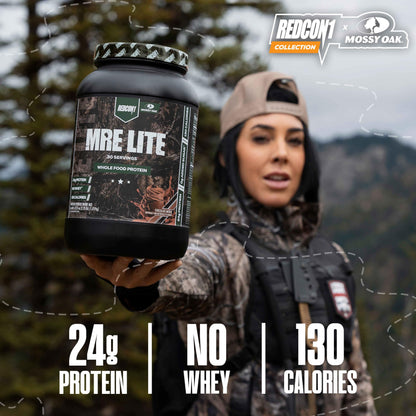 REDCON1 x Mossy Oak MRE Lite Whole Food Protein Powder, Chocolate Moose - Low Carb REDCON1Buy Supplements Australia