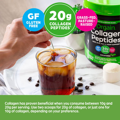 Orgain Collagen Peptides Unflavoured 454 g OrgainBuy Supplements Australia