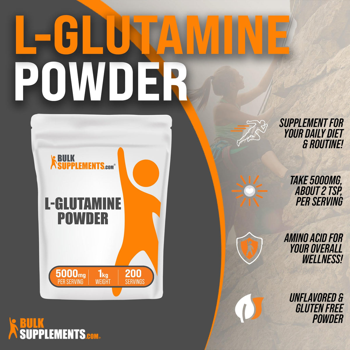 BULKSUPPLEMENTS.COM L-Glutamine Powder - Glutamine Supplement, L Glutamine BULKSUPPLEMENTS.COMBuy Supplements Australia