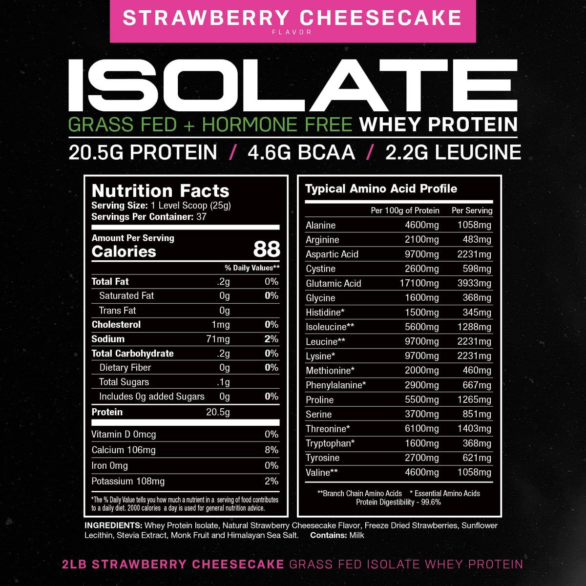 Muscle Feast Grass-Fed Whey Protein Isolate, All Natural Hormone Free Pasture Raised Muscle FeastBuy Supplements Australia