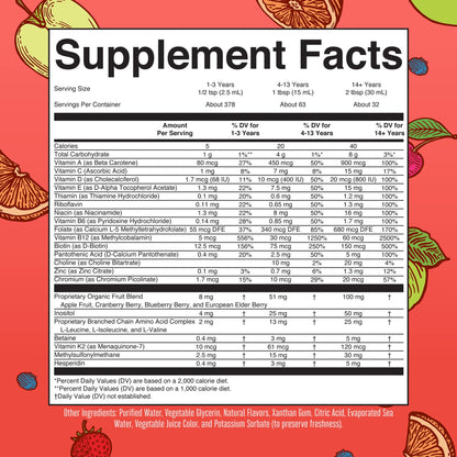 MaryRuth Organics Liquid Morning Multivitamin Essentials+ | Vitamin A C D E B6 B12 Biotin Zinc, Mens Womens Multivitamin, Immune Support, Beauty | Sugar Free | Vitamins for Ages 1+ | Vegan | 32 Fl Oz MARYRUTH'SBuy Supplements Australia