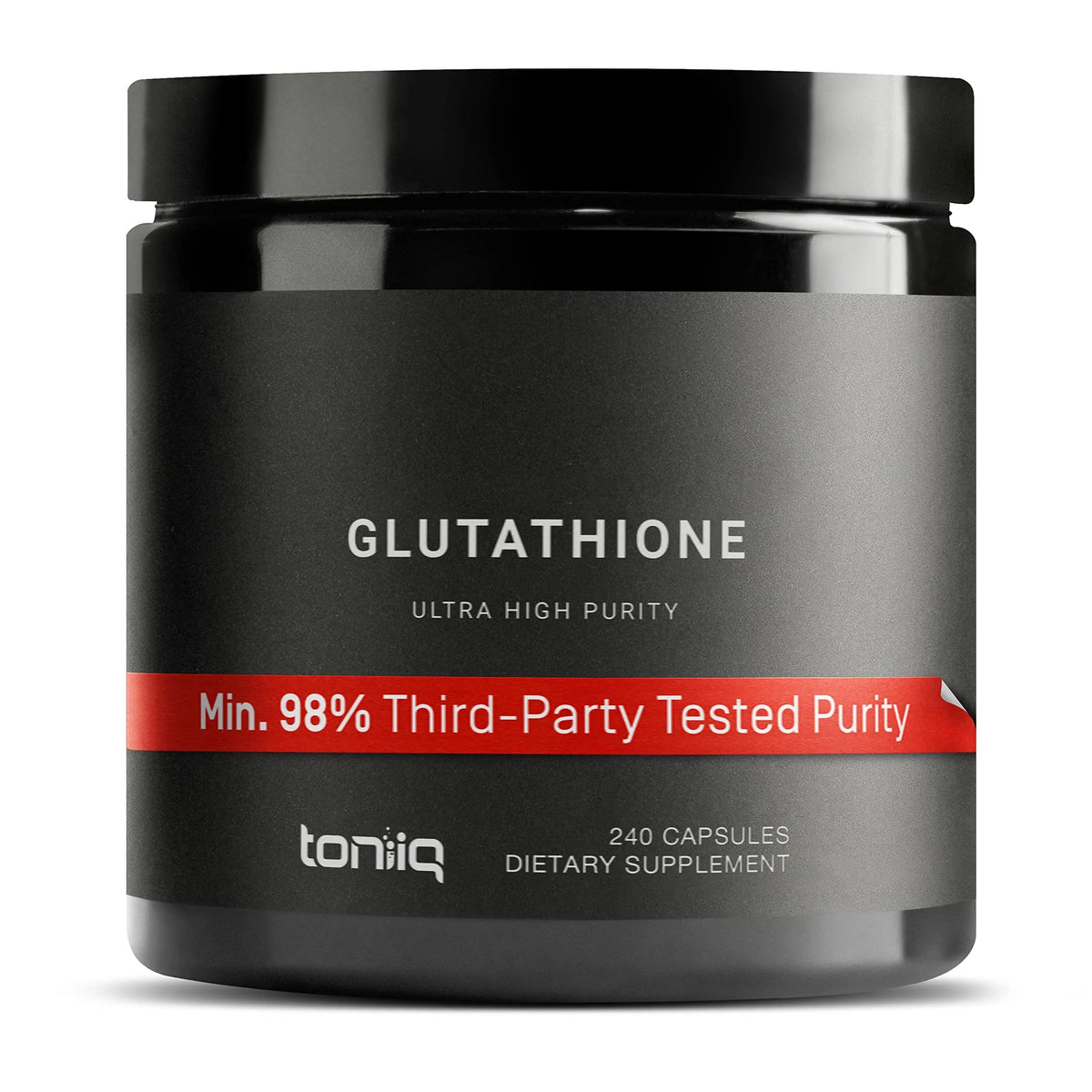 Toniiq Ultra High Strength Glutathione Capsules - 1000mg Concentrated Formula - 98%+ Highly Purified and Bioavailable - Non-GMO Fermentation - 240 Capsules Reduced Glutathione Supplement Toniiq buy supplements Au