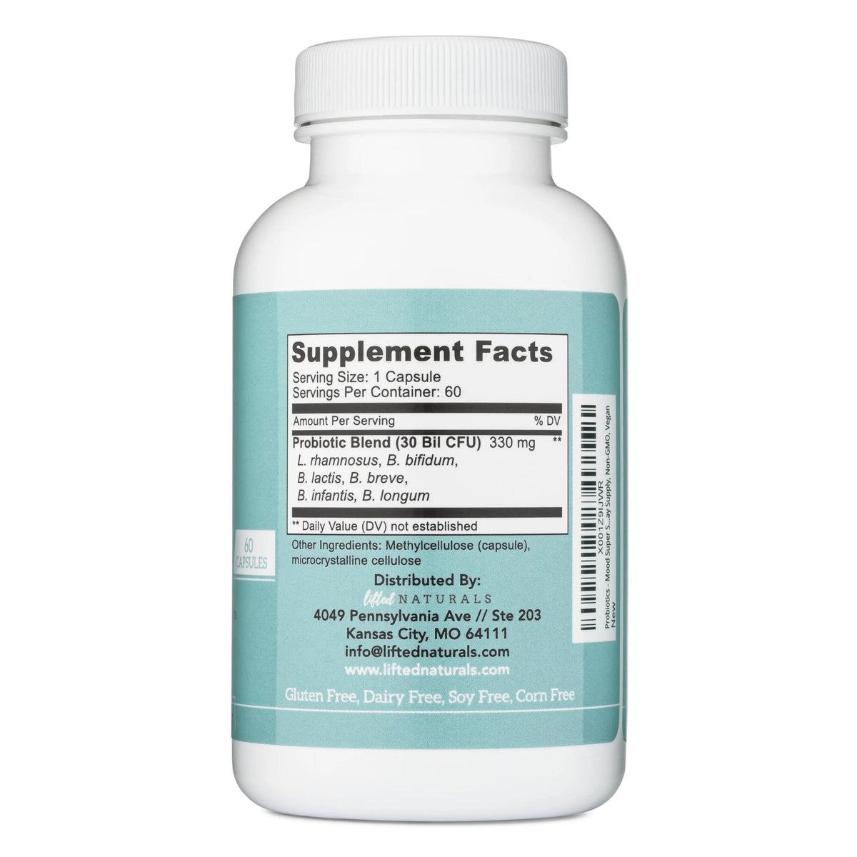 Probiotics - Mood Super Strains Probiotic - Naturally Supports Digestion & Mood - Histamine-Free Probiotics w/ L Rhamnosus GG, Shelf Stable Probiotic Supplement, 60 Day Supply, Non-GMO, VEGAN Lifted NaturalsBuy Supplements Australia