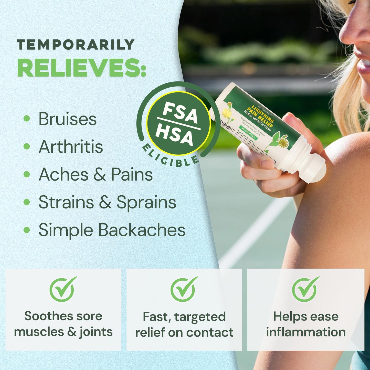 Ebanel Pain Relief Roll On for Arthritis, Foot, Back, Joint, Neck, Strains & Sprains with Menthol, Camphor, Arnica, Emu Oil, MSM, Boswellia, Targeted Muscle Pain Relief Roll On Ebanel buy supplements Au