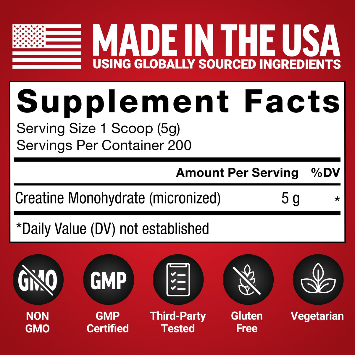 Force Factor Creatine Monohydrate Powder, 5g Micronized Dose to Support Muscle Growth, Strength, Recovery, Cognitive Health & Memory, Unflavored, 200 Servings Force FactorBuy Supplements Australia