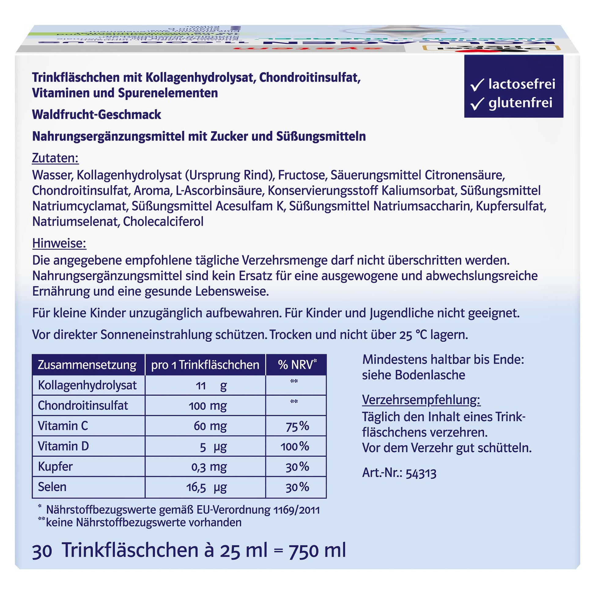 Doppelherz collagen 11,000 ampoules, 30 x 25 ml, PZN:7625039 My StoreBuy Supplements Australia