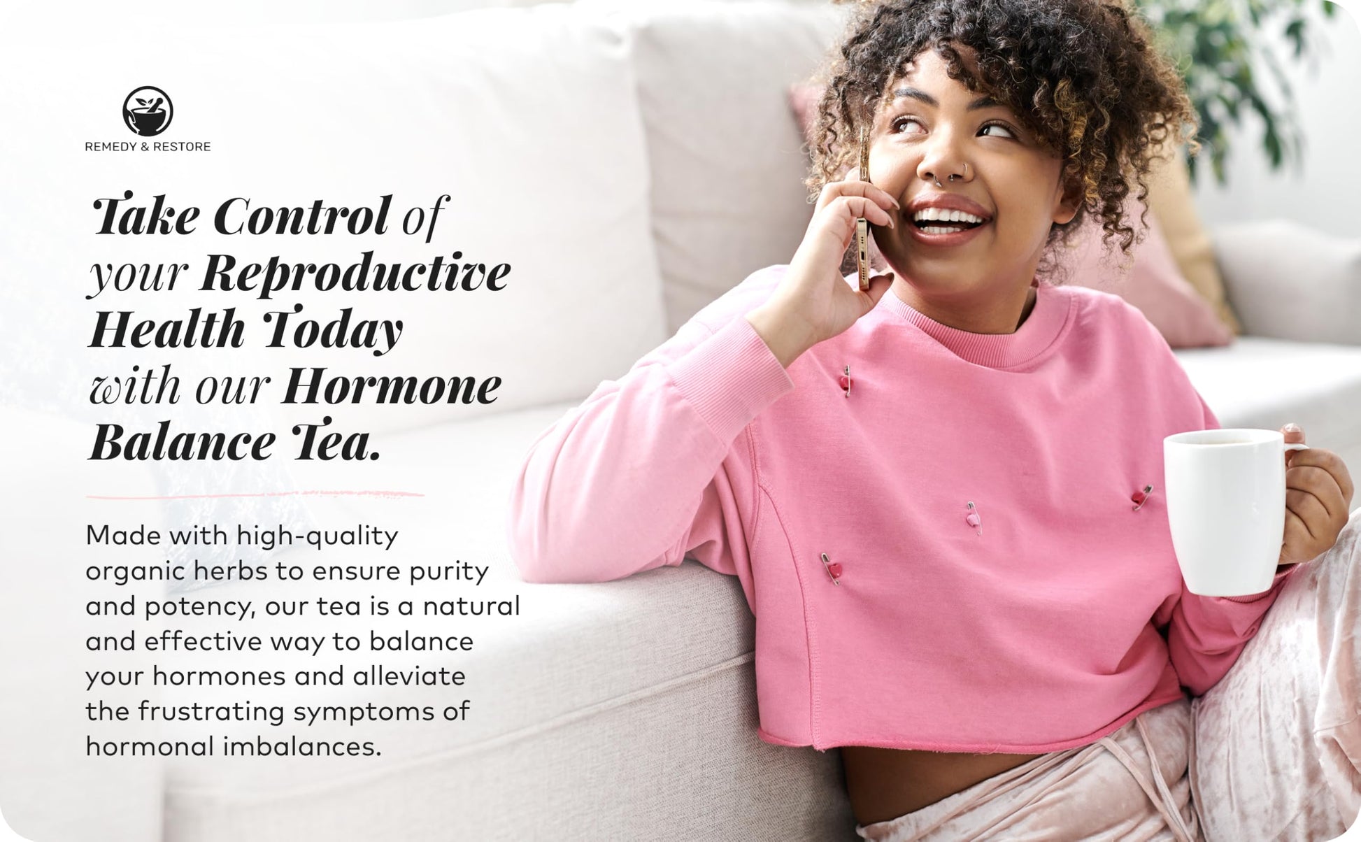 Remedy & Restore Herbal Tea for Hormone Balance - Natural Menstrual Cycle Support, Spearmint Flavor, Loose Leaves, 1 Count Remedy & RestoreBuy Supplements Australia
