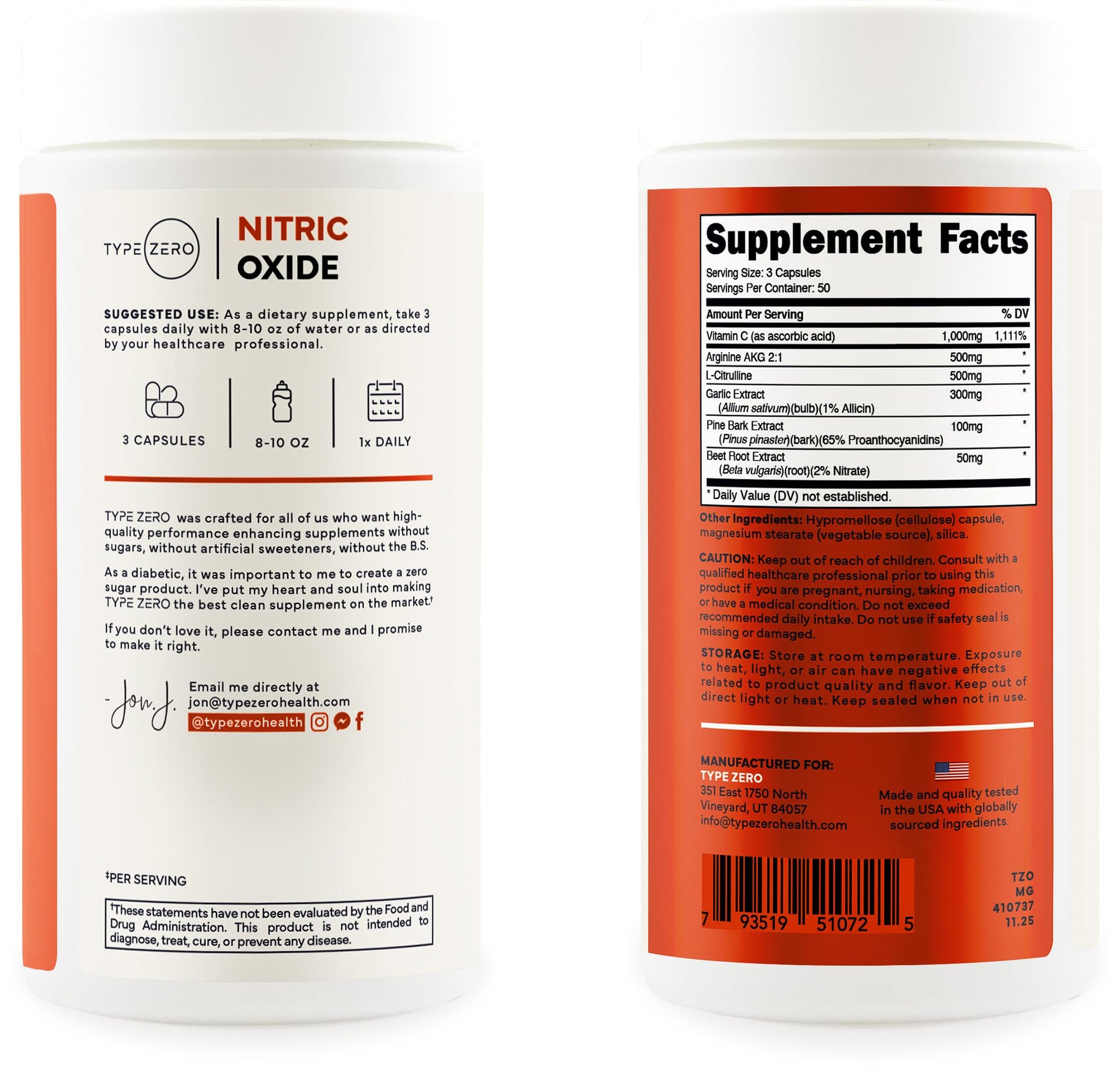 Type Zero Nitric Oxide 6X Booster, 150 Veggie Capsules - Natural Supplement - Beetroot, Arginine AKG, Citrulline, Pine Bark, Garlic & VIT C | Nitrous Oxide Type ZeroBuy Supplements Australia