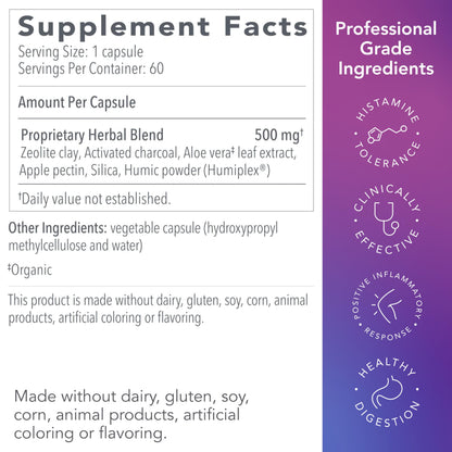 Biocidin G.I. Detox+ Activated Charcoal Binder & Zeolite Detox Supplements with Silica - Helps Bind & Clear Toxins - Supports Full Body Cleansing and May Reduce Bloating (60 Capsules) Bio-Botanical ResearchBuy Supplements Australia