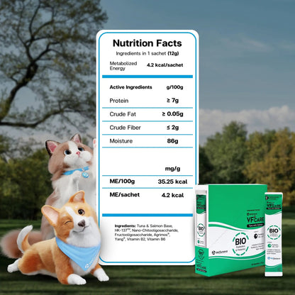 VFcare BIO Supplement for Cats & Dogs – Anti Diarrhea for Dogs, Gut Health Paste with Postbiotics, Prebiotics, FOS, L-137, Yeast Extract – Anti Diarrhea for Dogs, 30 Sachets VFCAREBuy Supplements Australia
