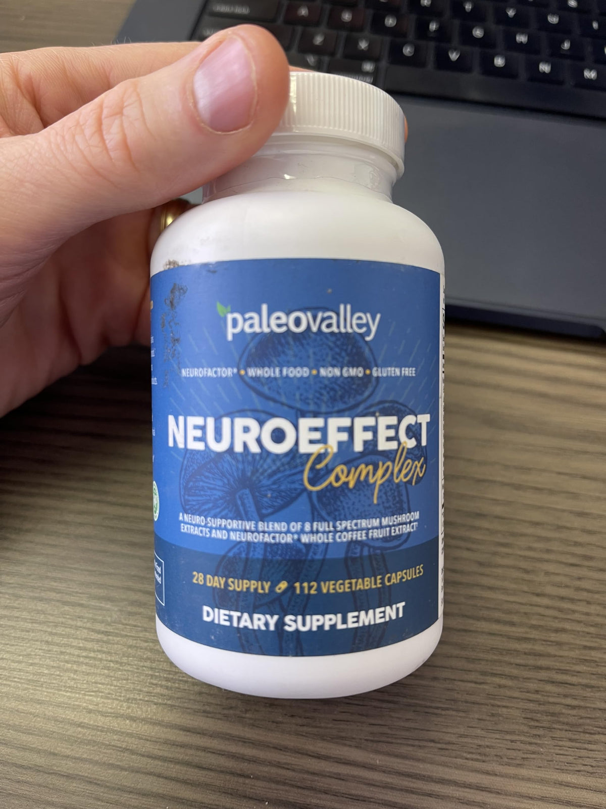 Paleovalley NeuroEffect - Neuro Mushroom Coffee Nutritional Supplement for Focus, Memory, and Energy Support - 28-Day Supply - 8 Full Spectrum Mushroom and Whole Coffee Fruit Extracts PaleovalleyBuy Supplements Australia