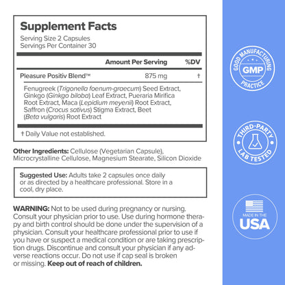 MENO Vaginal Moisture Support Capsules – OBGYN-Formulated to Support Healthy Vaginal Moisture, Mood & Relaxation – Hormone-Free Supplements with Maca Root & Fenugreek Seed Extract – 30 Servings O PositivBuy Supplements Australia