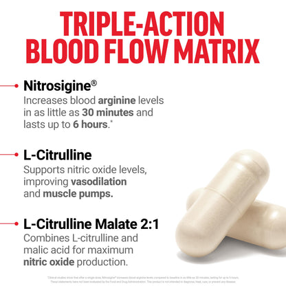 Force Factor Nitric Oxide Booster, Fast-Acting Formula with L-Arginine, Boosts Nitric Oxide Levels, Maximize Muscle Pumps, Enhance Endurance