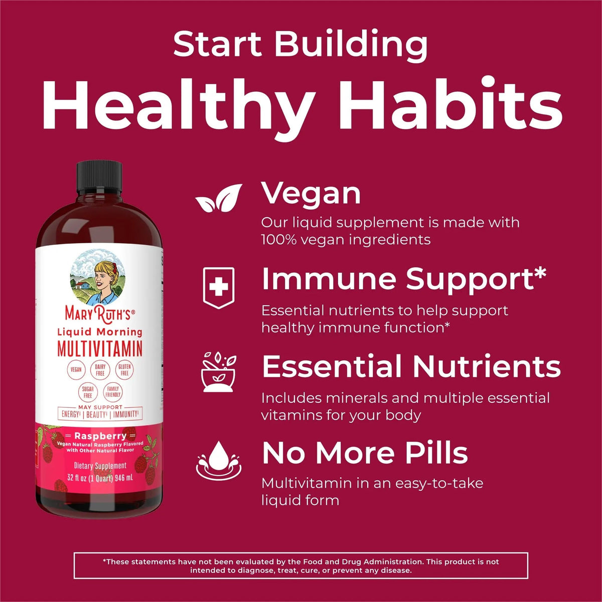 MaryRuth Organics Morning Multivitamin Hair Growth Bundle MARYRUTH'SBuy Supplements Australia