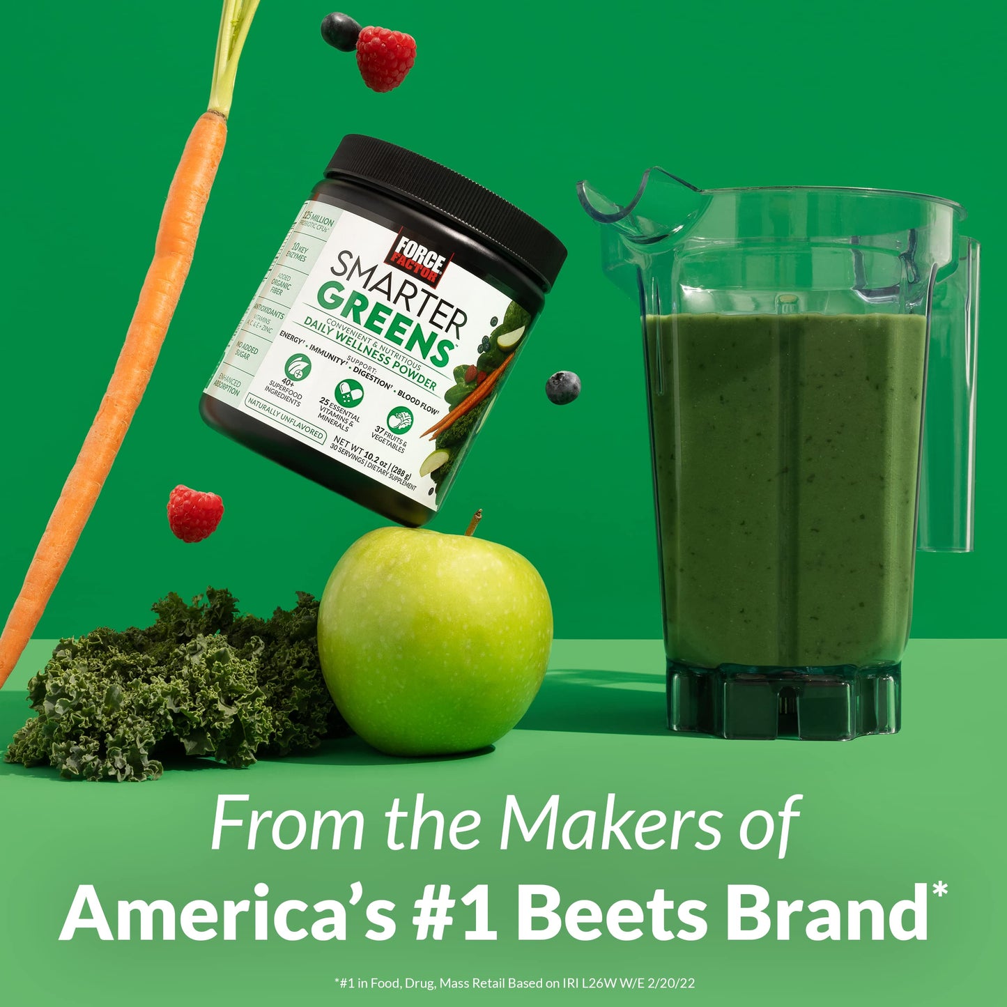 FORCE FACTOR Smarter Greens Daily Wellness Powder to Support Energy, Immunity & Digestion Force FactorBuy Supplements Australia