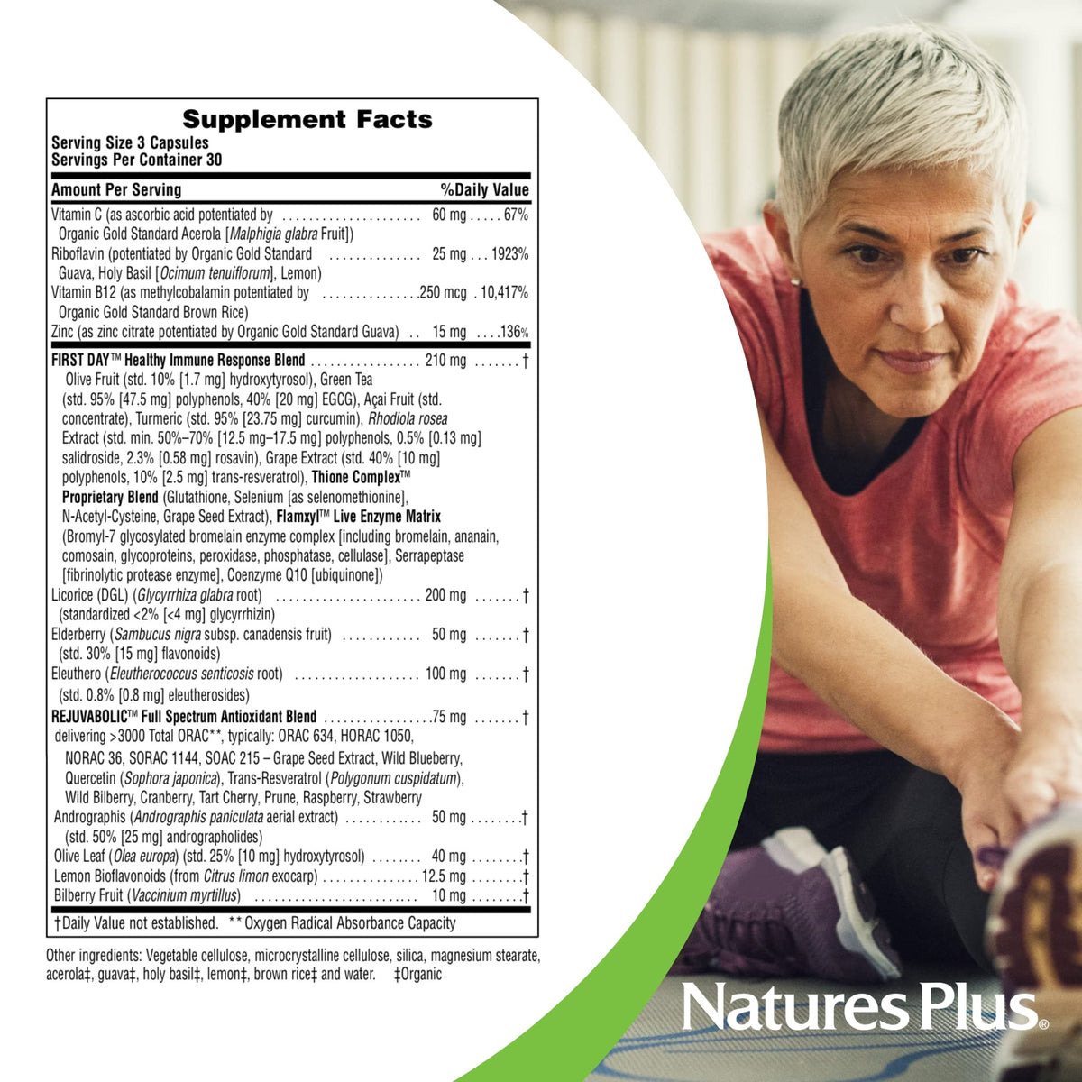NaturesPlus AgeLoss Lung Support - 90 Capsules - Vegetarian, Gluten Free - 30 Servings NaturesPlus buy supplements Au